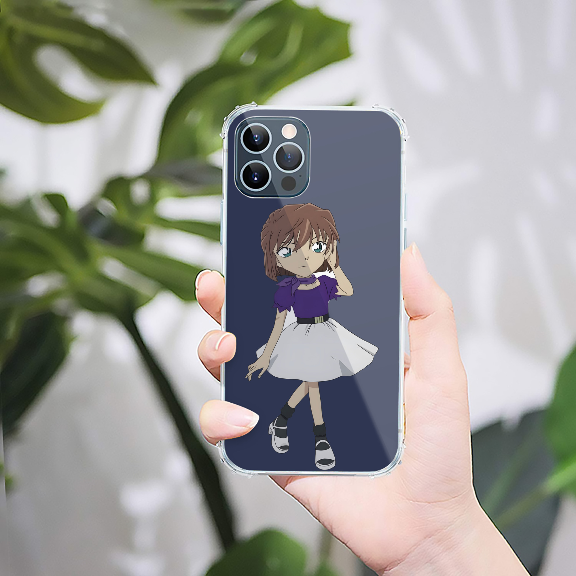 （画像用） 名探偵コナン 灰原 哀 はいばら あい Detective Conan Anita Hailey、Vi Graythorn Haibara Ai 【iPhone 12シリーズ対応】透明スマホケース（クリアソフトケース）